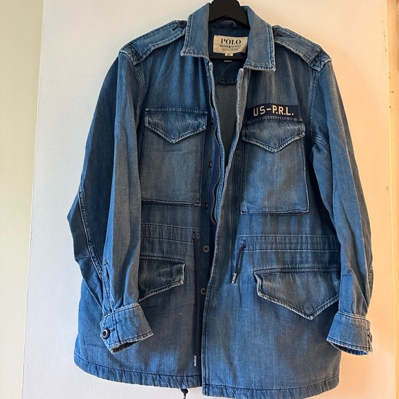 Polo ralph lauren military denim jacket - Picture 4 of 6